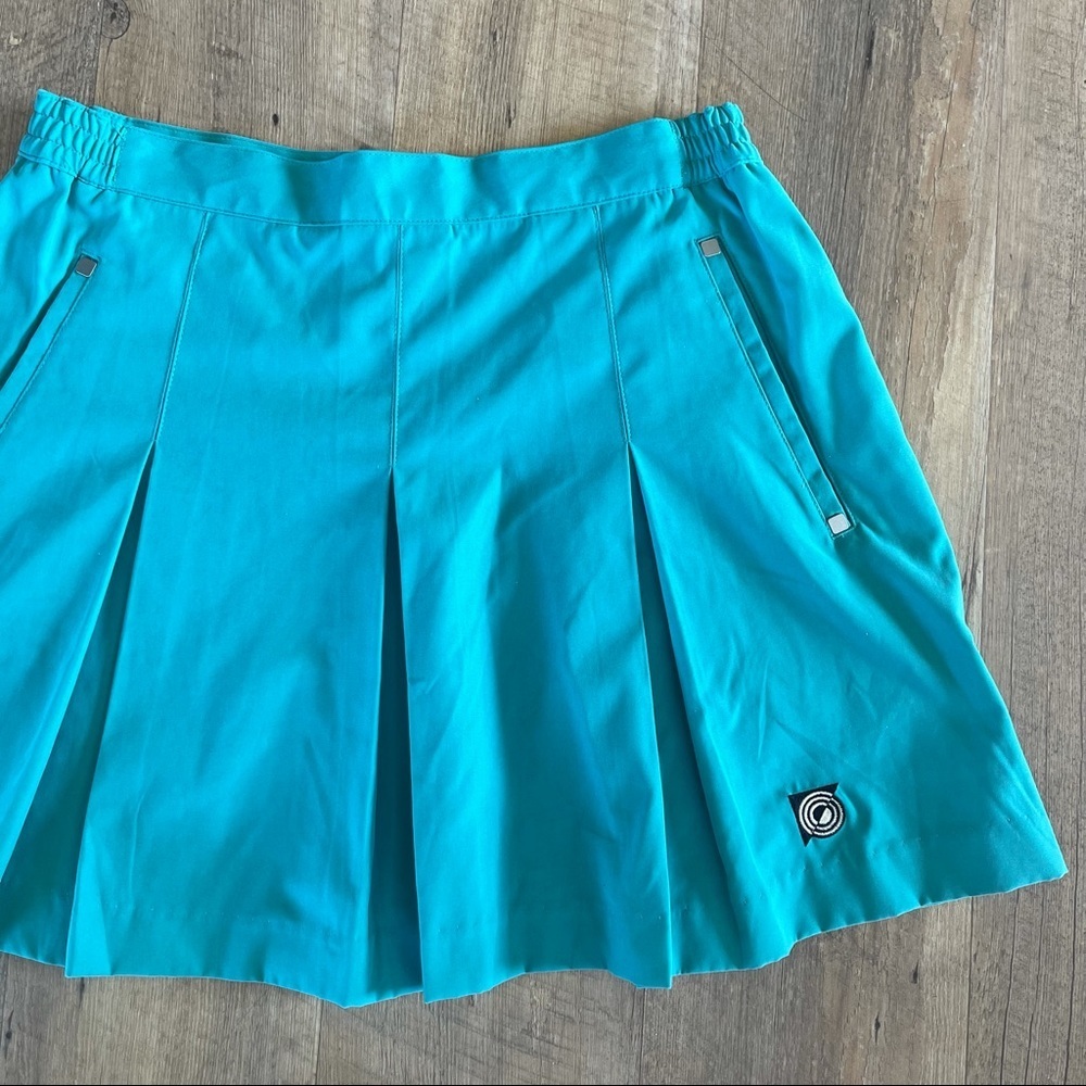 Jamie Sadock // Teal Pleated Athletic Skirt